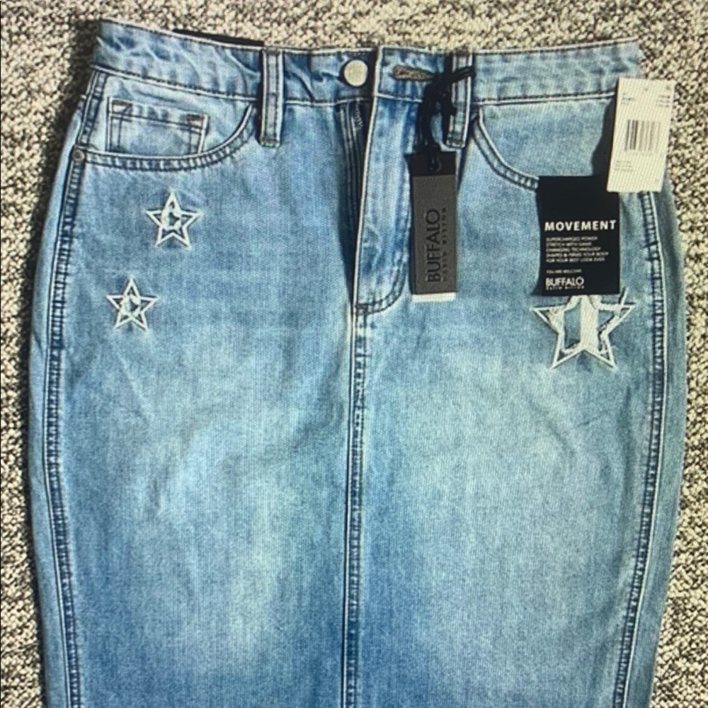 Buffalo Women's Light Blue Jeans with Star Embroidery
